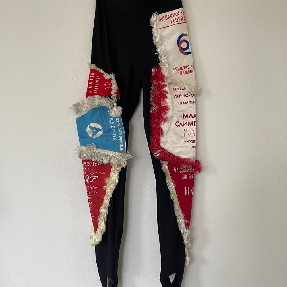 CHOPOVA LOWENA Embellished Stirrup Leggings - RARE